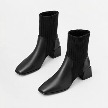 Chelsea boots met blokhak
