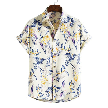 Finn | Zomerse herenhemden voor stijlvolle look in de kleur Beige voor heren in stijl ideaal voor de lente.