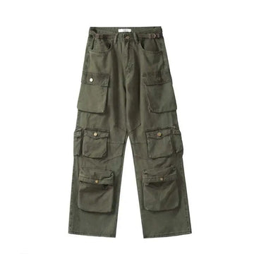 Yara | Casual overall met meerdere zakken in de kleur Groen voor dames in Streetwear stijl geschikt voor alle seizoenen.