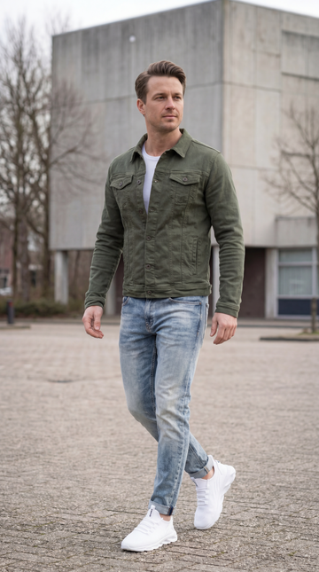 Streetwear met een rustige, dagelijkse uitstraling