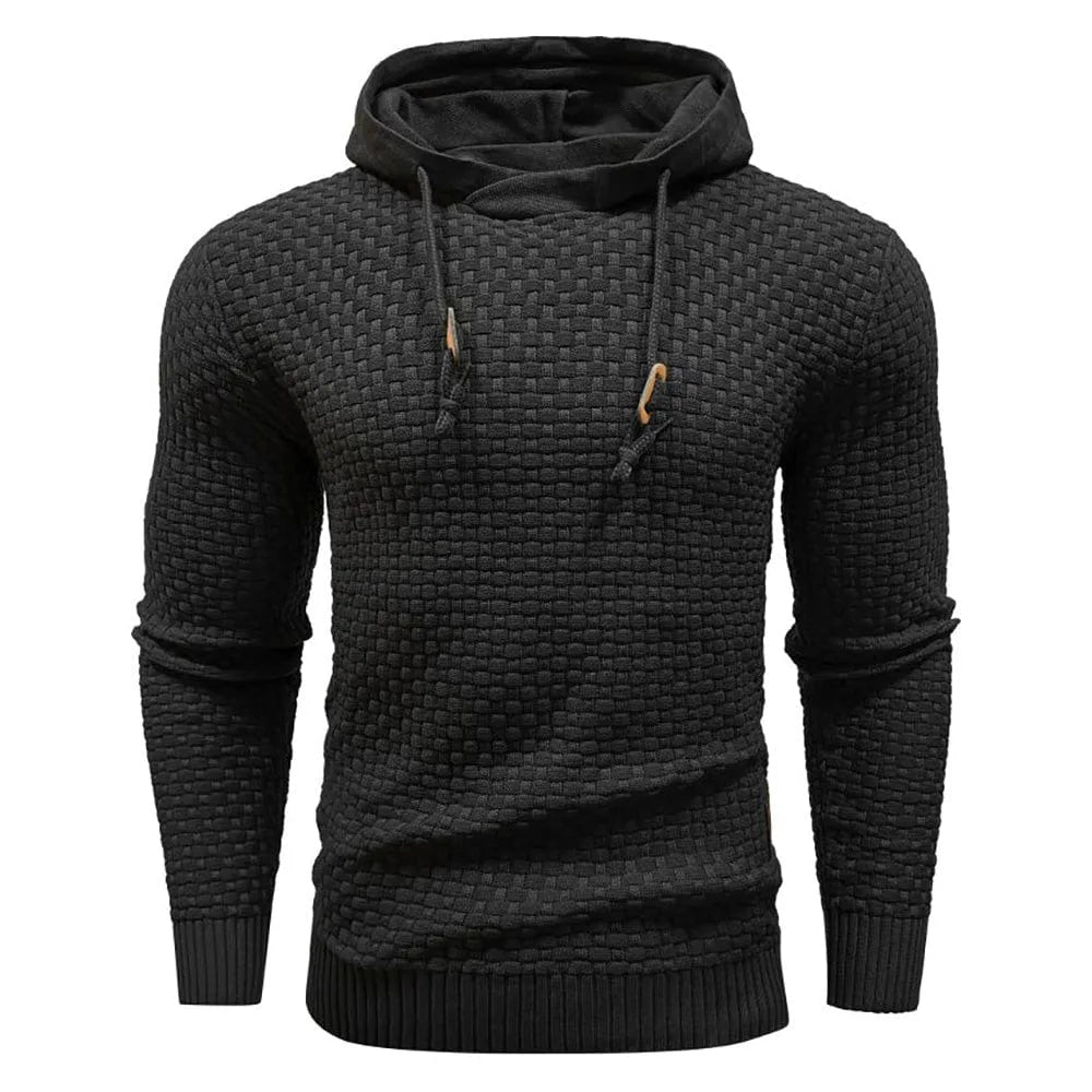Hoodie met textuur en capuchon