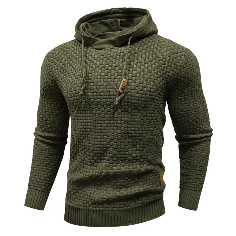 Hoodie met textuur en capuchon