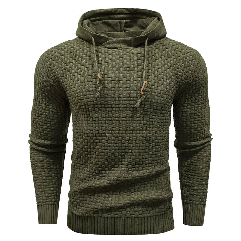 Hoodie met textuur en capuchon