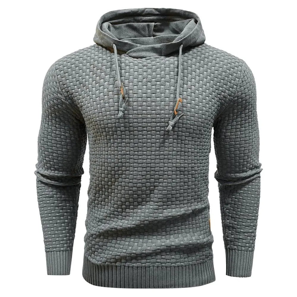 Hoodie met textuur en capuchon