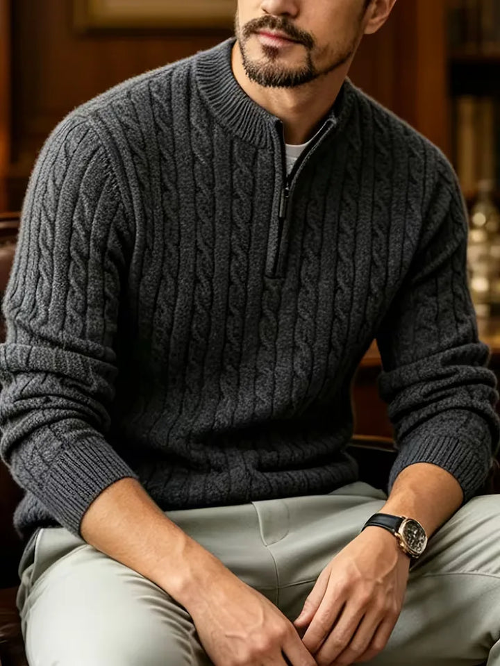 Kabeltrui met half-zip