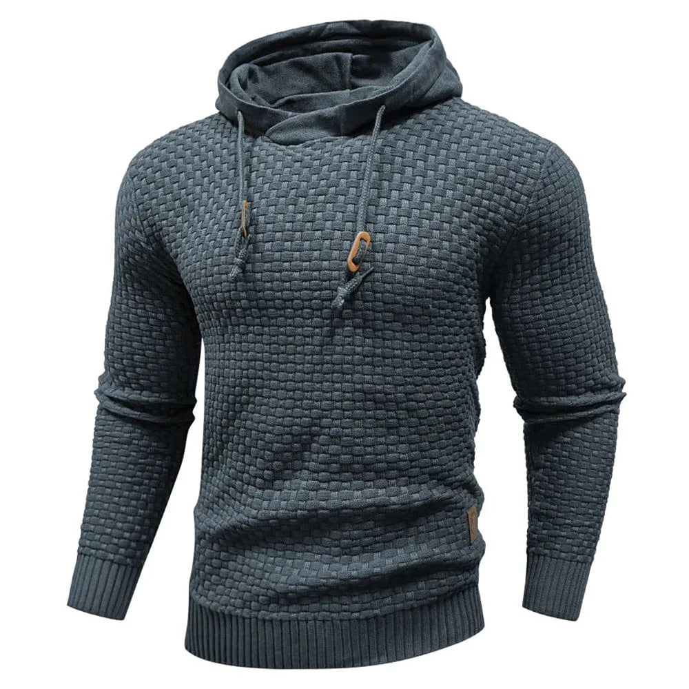 Hoodie met textuur en capuchon