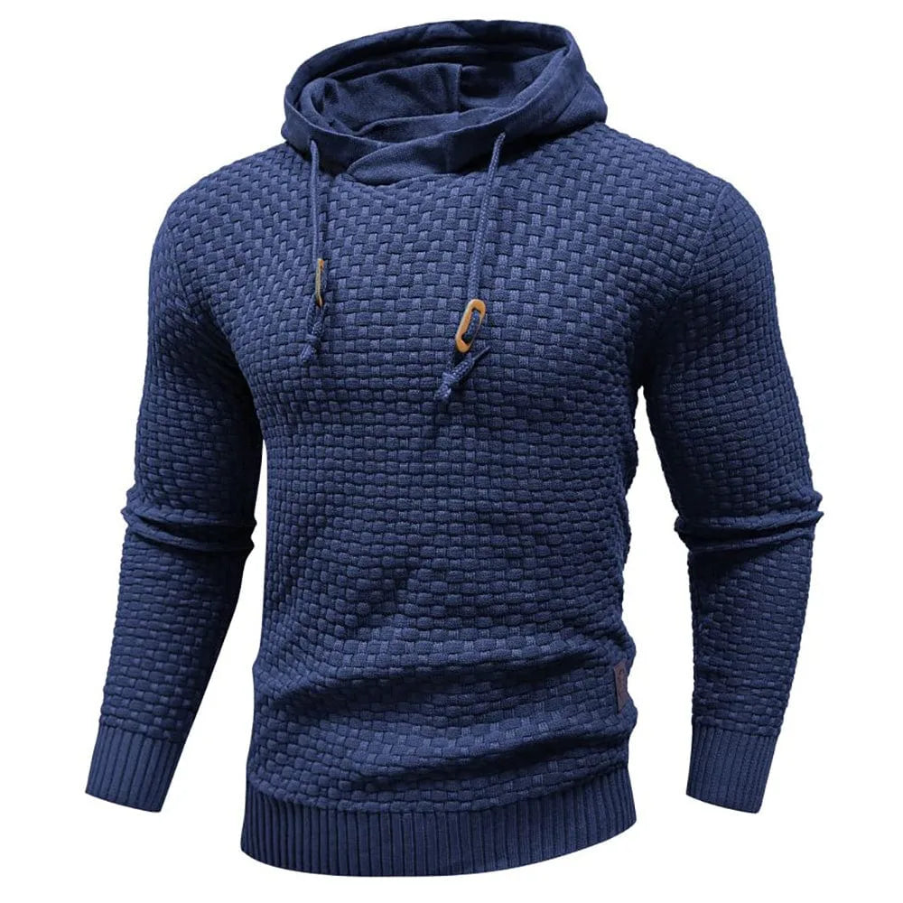 Hoodie met textuur en capuchon