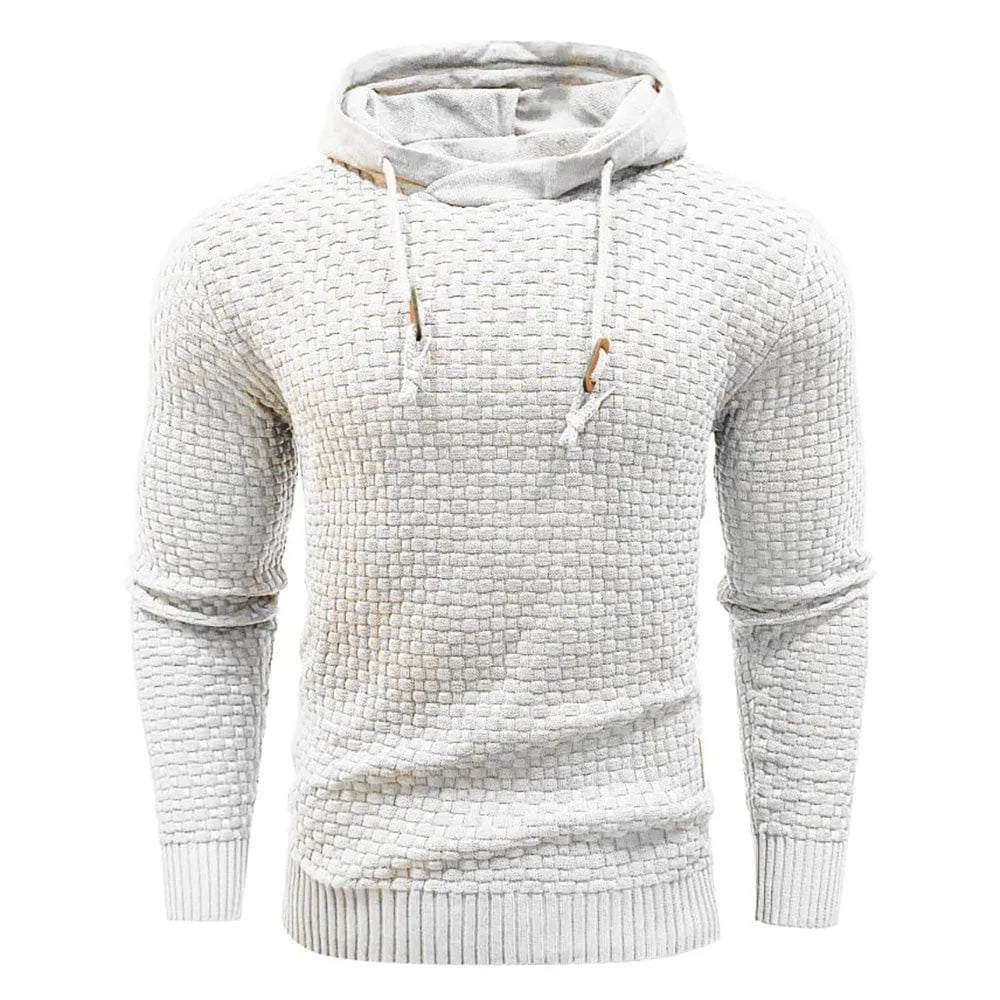 Hoodie met textuur en capuchon