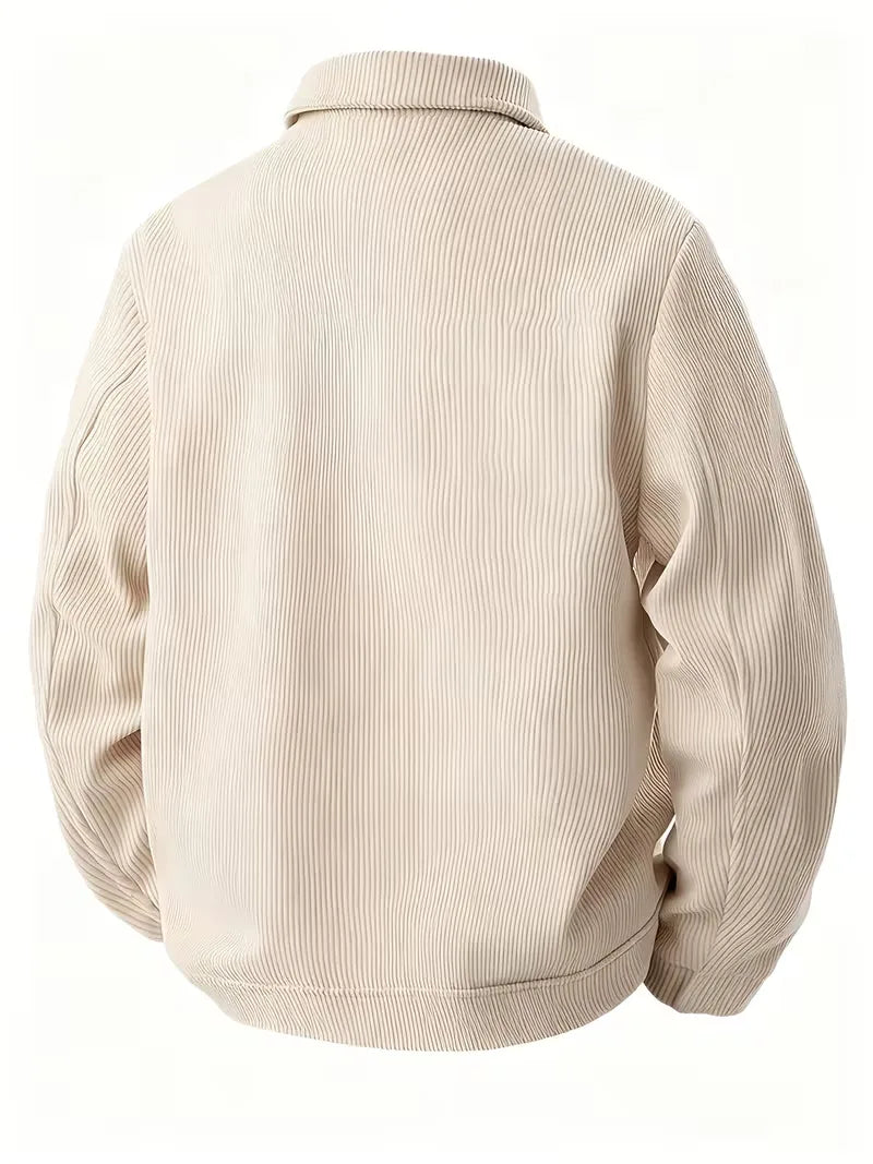 Lounge set met corduroy jacket