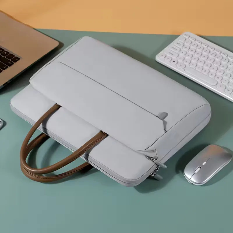 Laptoptas met voorvak en rits