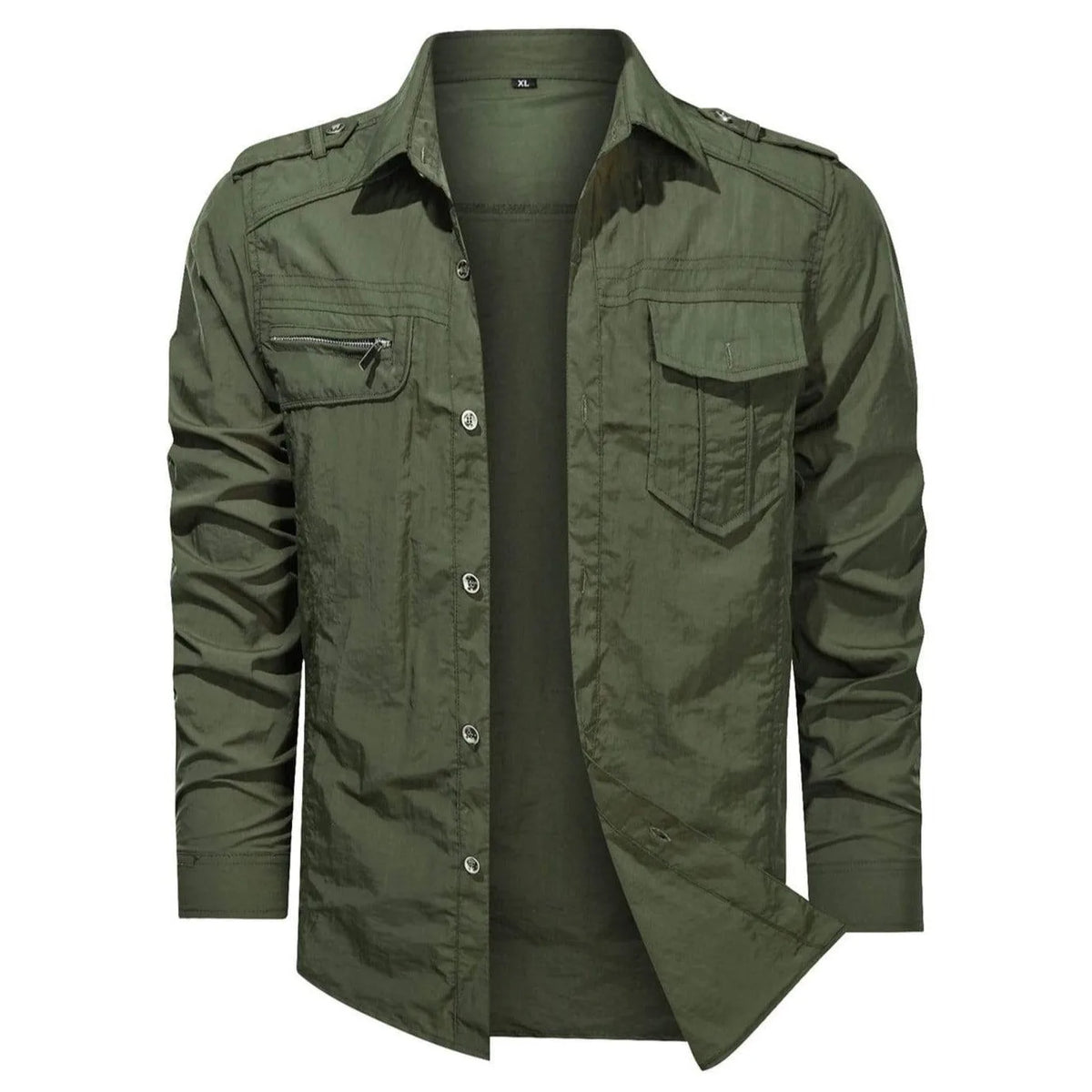 Casual overhemd met mandarin collar
