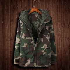 Parka met camouflagepatroon