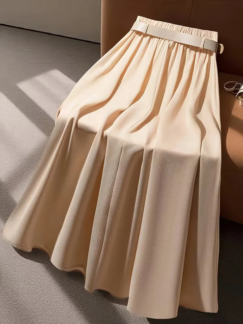 Plooirok met hoge taille