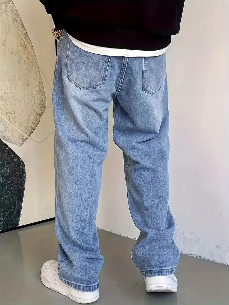Straight jeans met vijf-pocket design