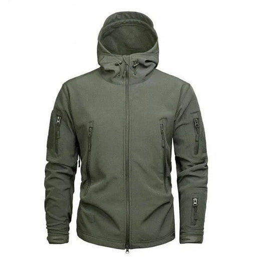 Parka met capuchon en ritszakken