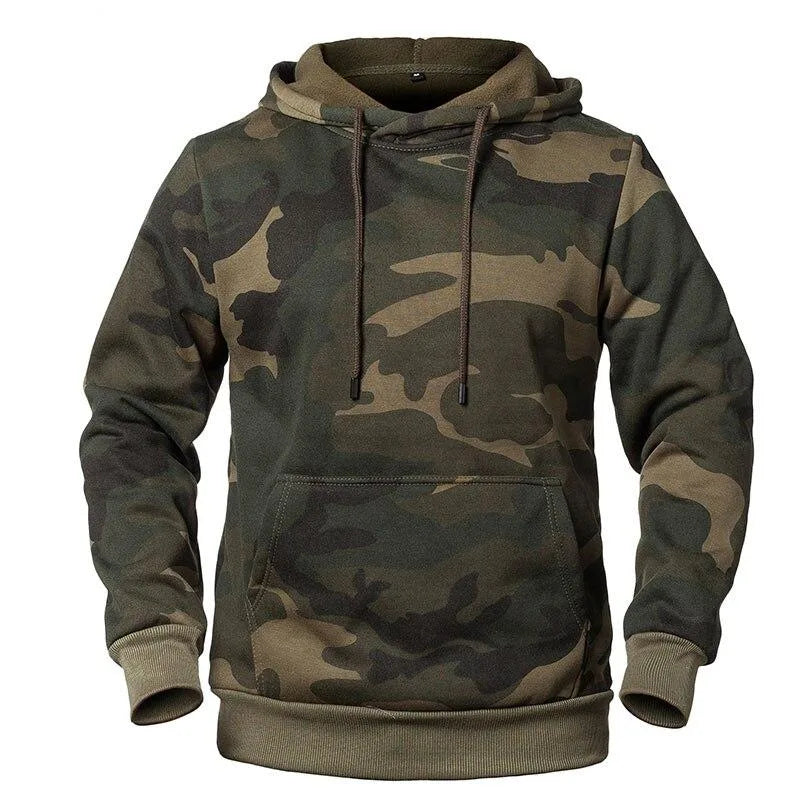 Camo hoodie met drawstring