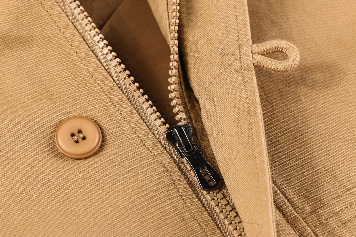 Parka met capuchon en meerdere zakken