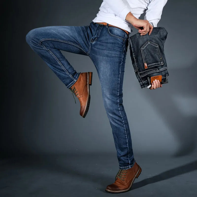 Slim fit jeans met stretch denim