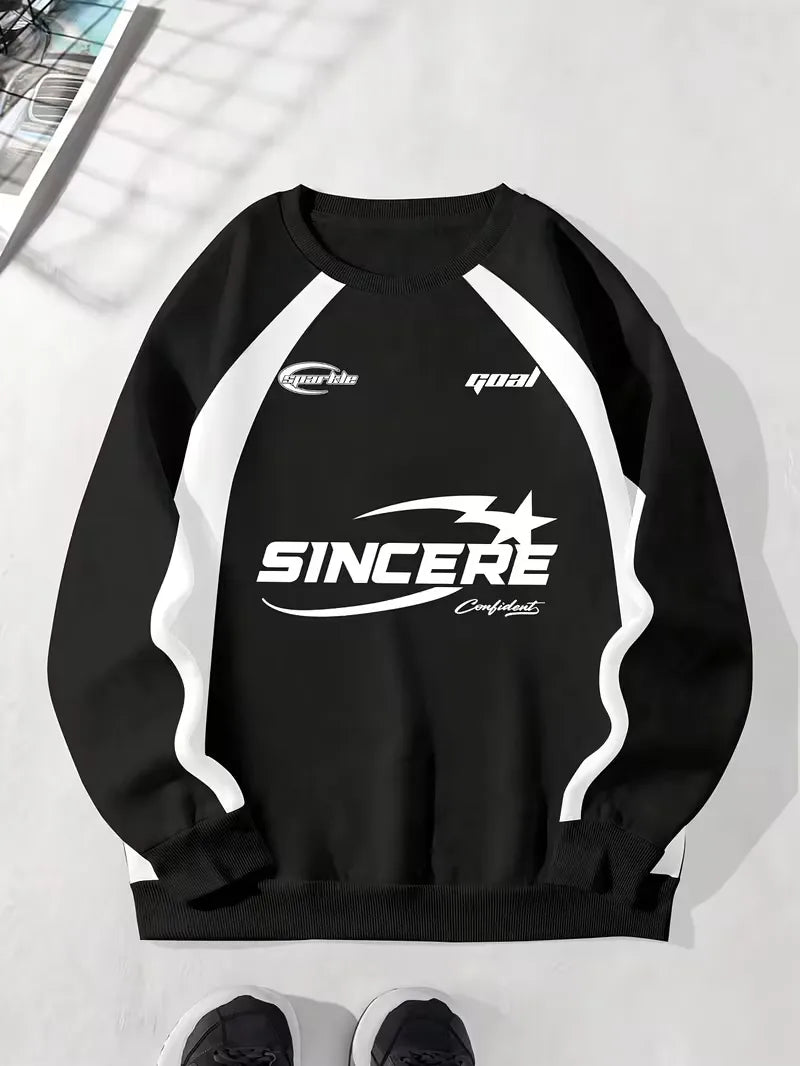Sweatshirt met crew neckline
