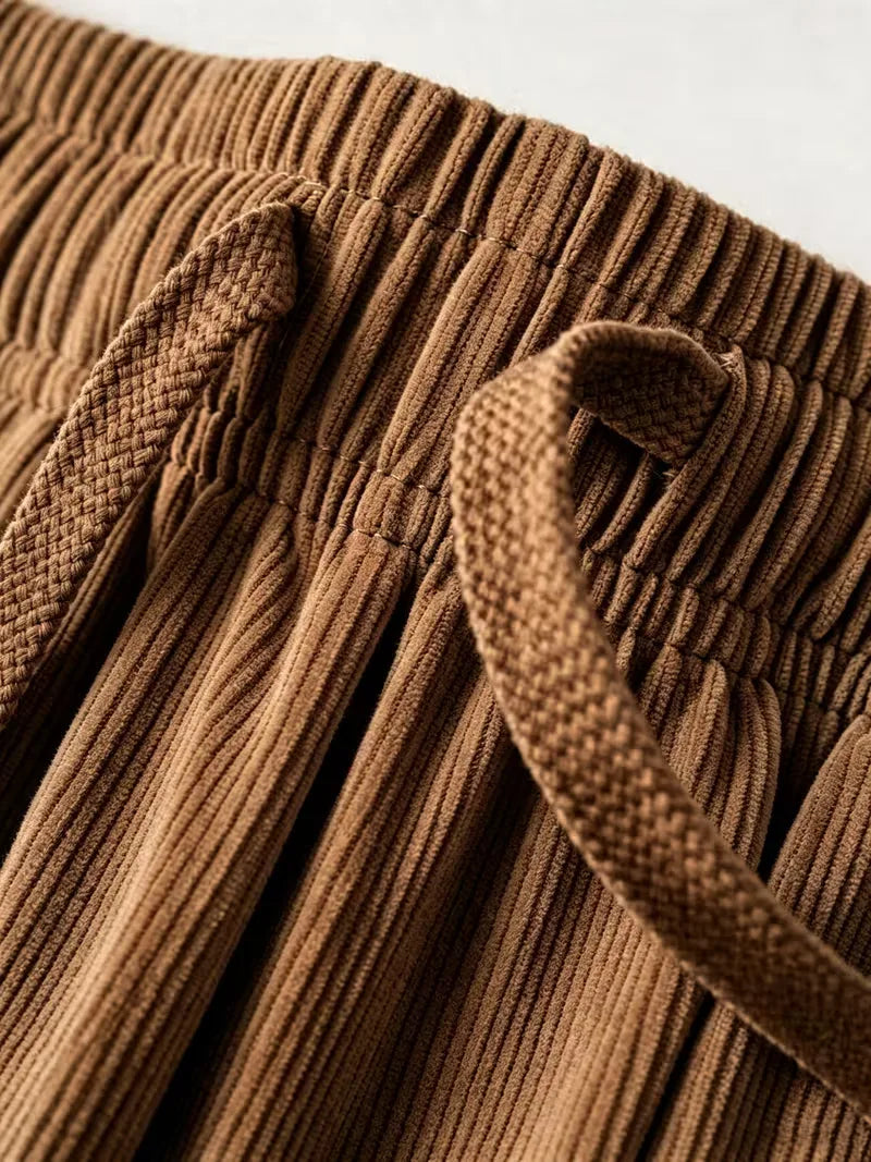 Lounge set met corduroy textuur