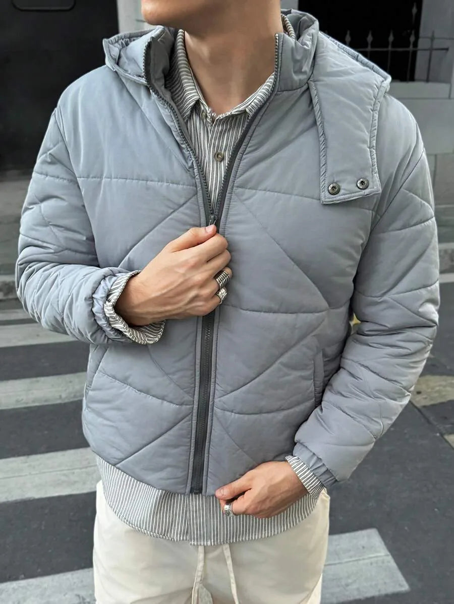 Puffer jacket met capuchon