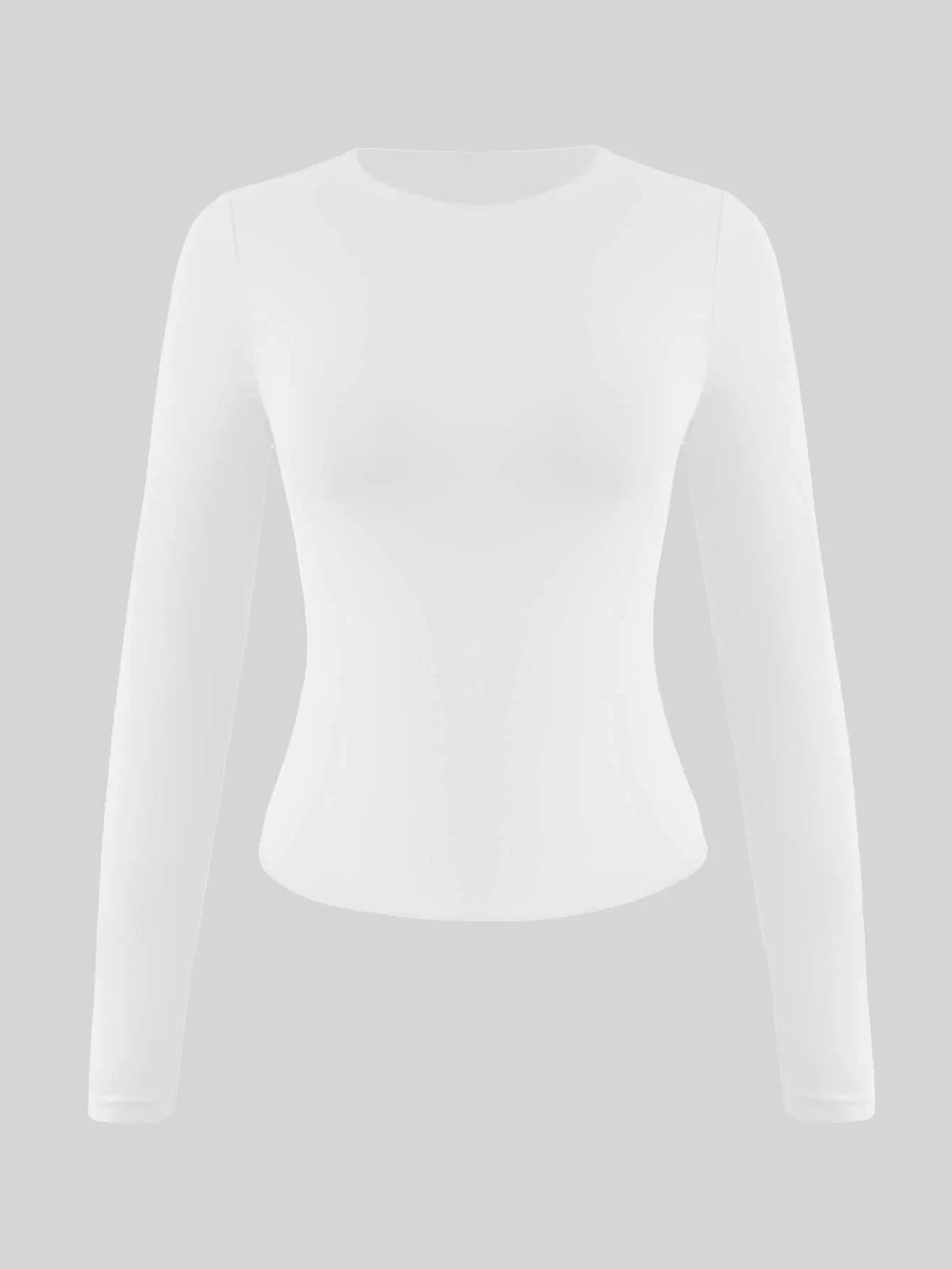 Slim fit T-shirt met lange mouwen