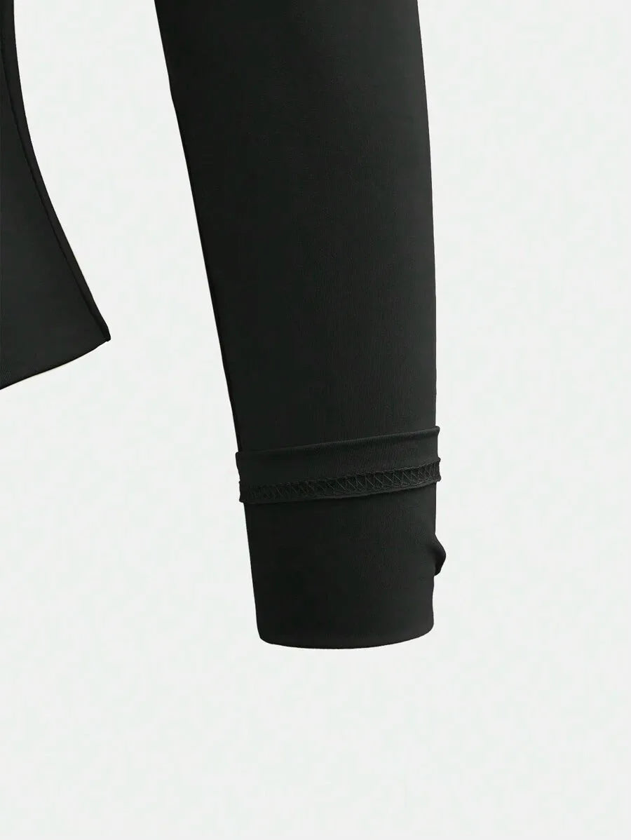 Slim fit T-shirt met lange mouwen