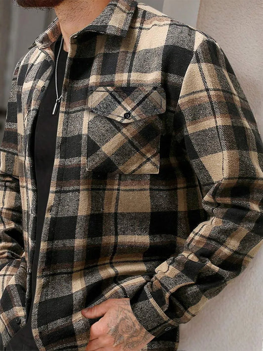 Overshirt met plaid patroon