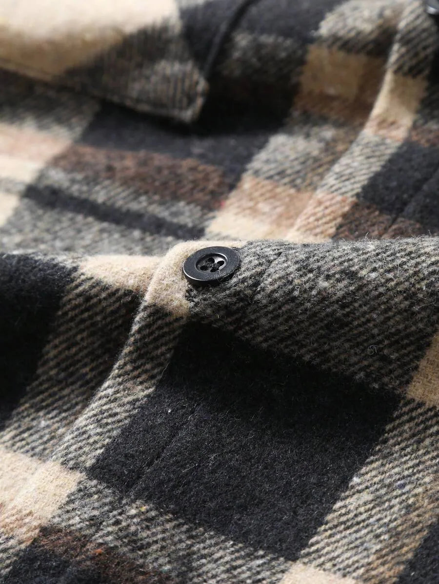Overshirt met plaid patroon