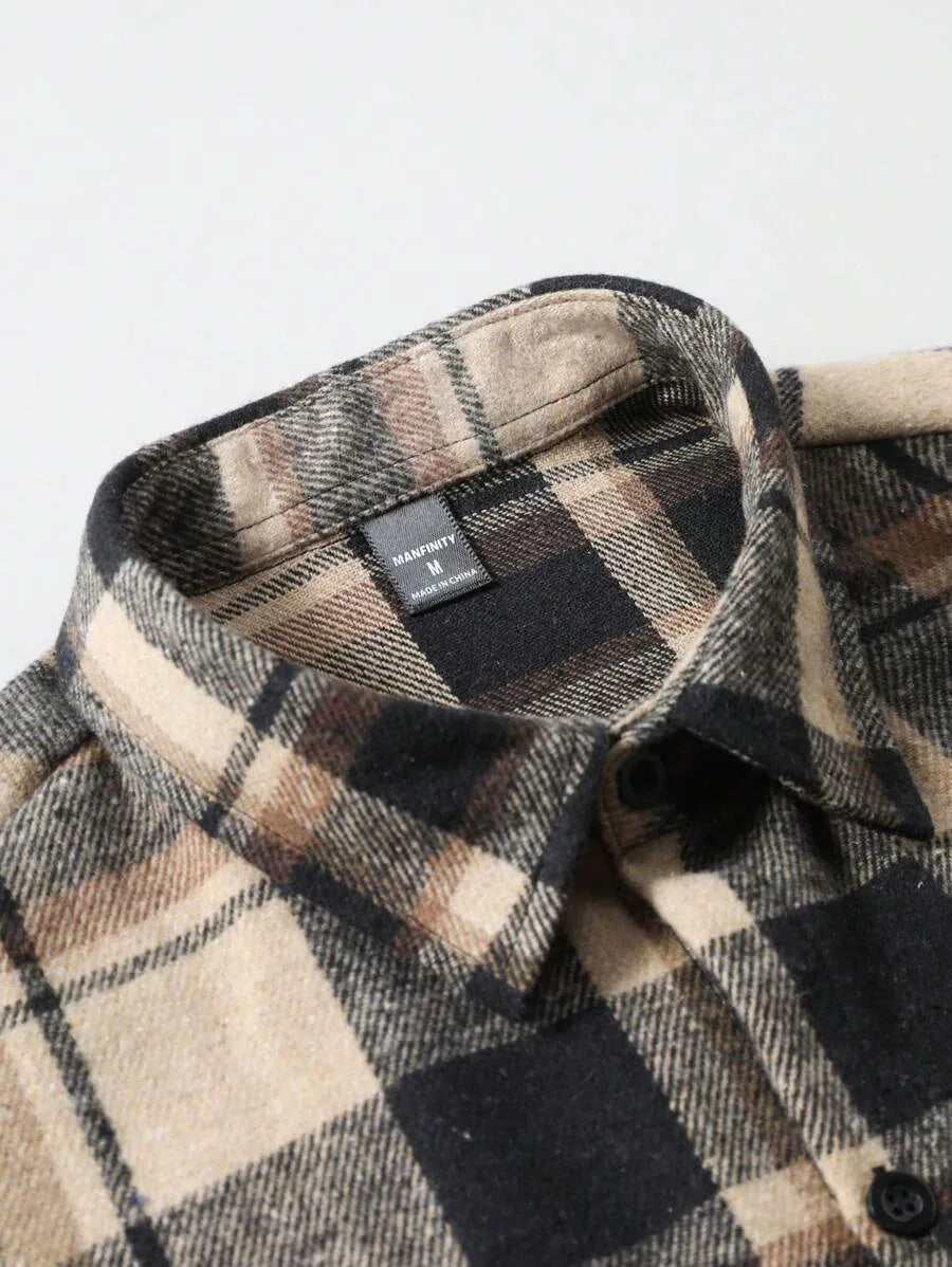 Overshirt met plaid patroon