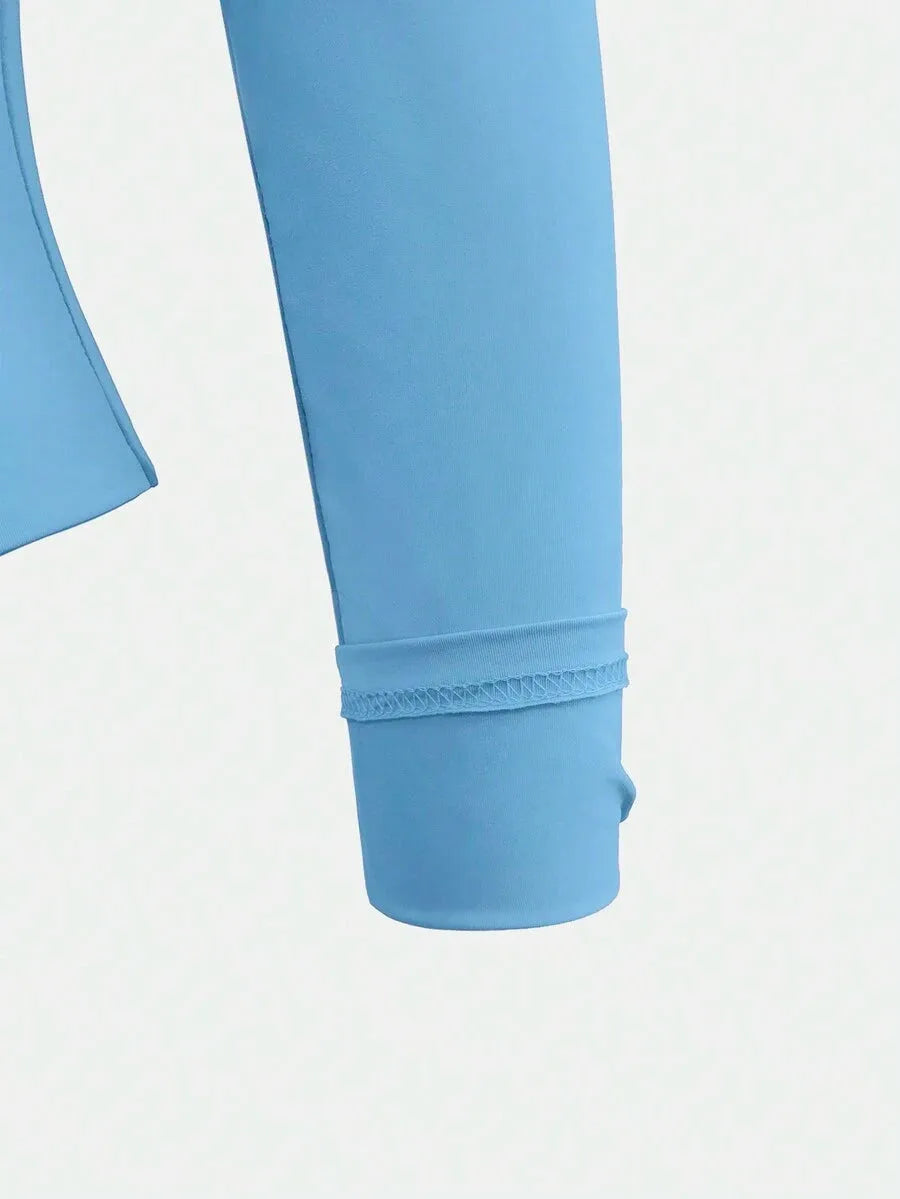 Slim fit T-shirt met lange mouwen