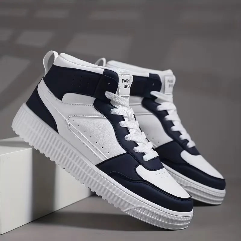 Hoge sneakers met perforaties