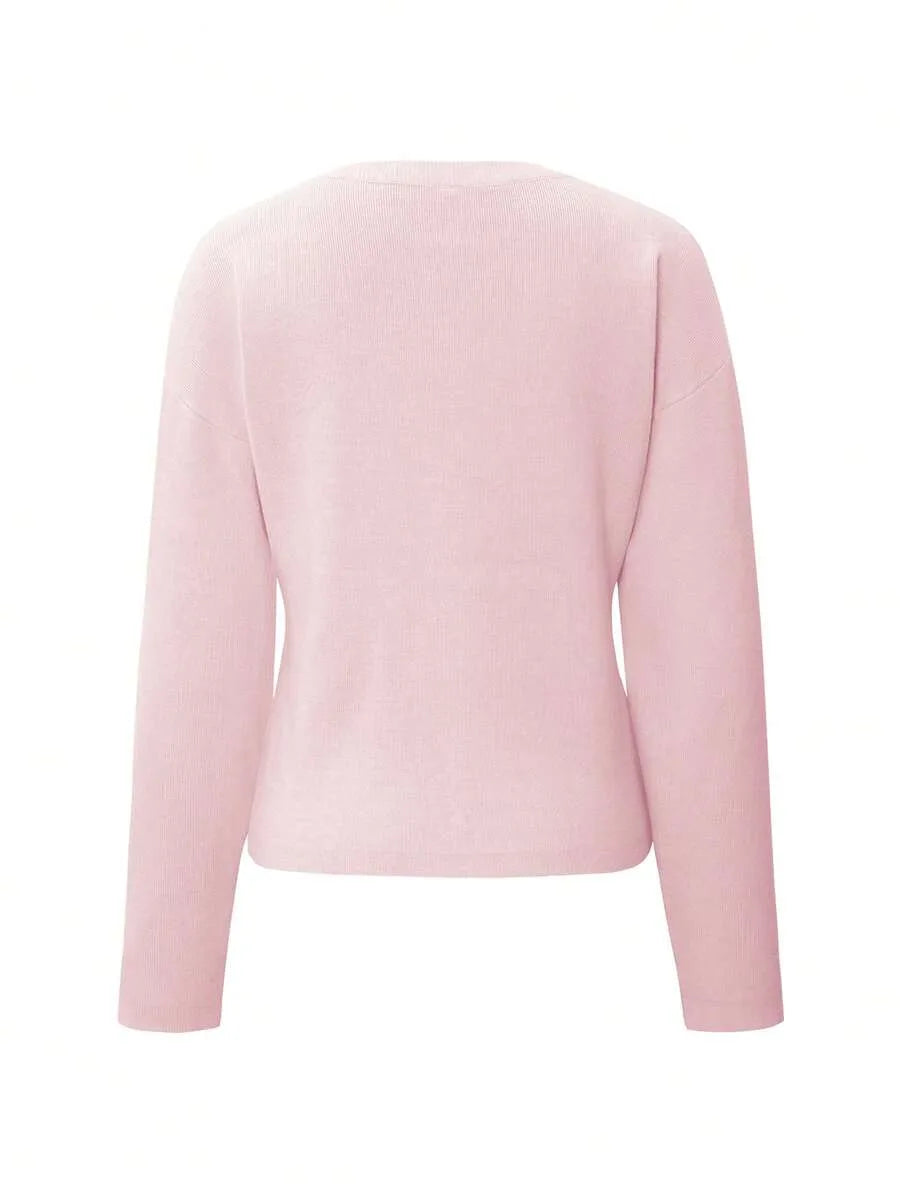 Cardigan met knopen en lange mouwen