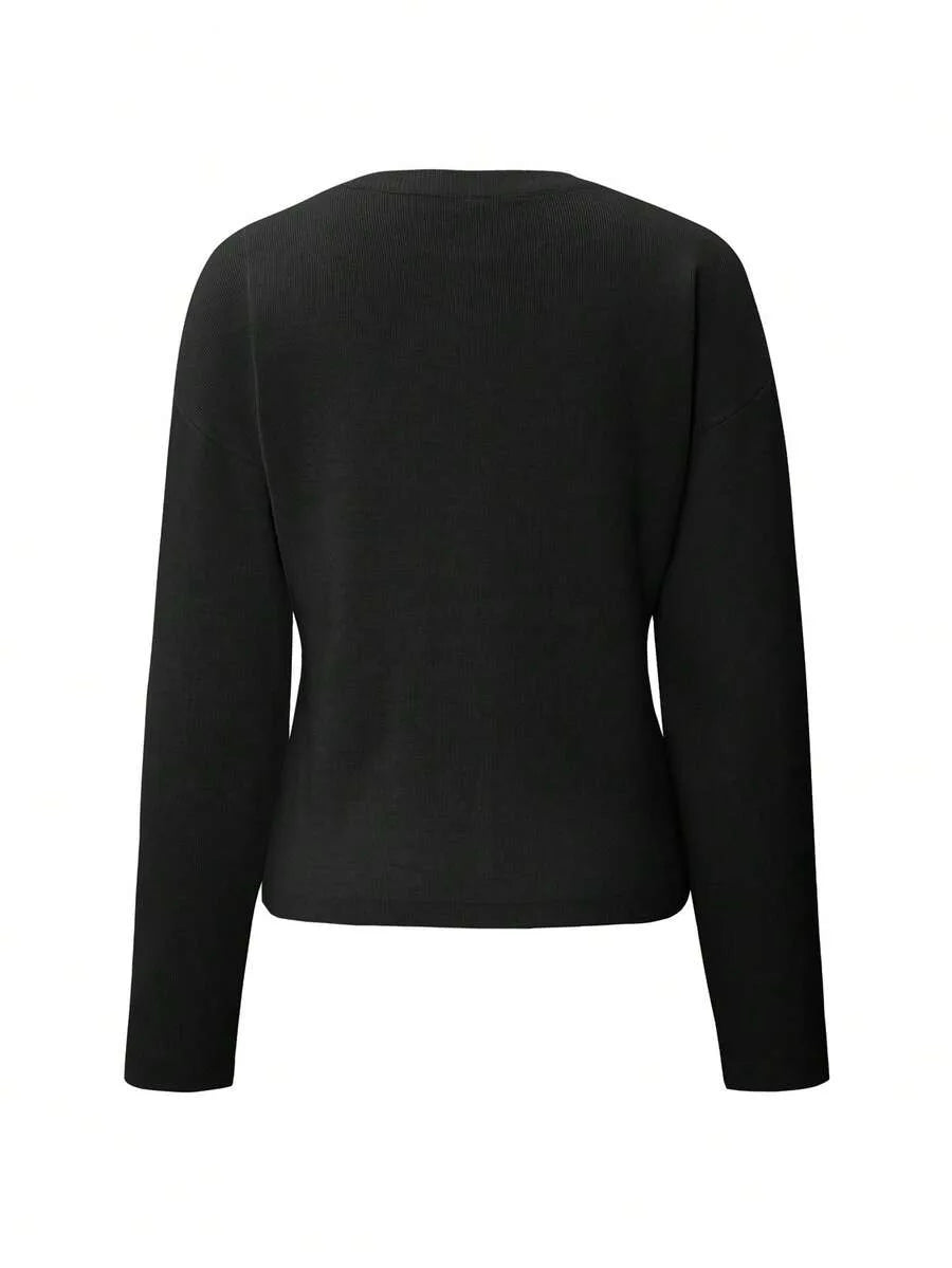 Cardigan met knopen en lange mouwen