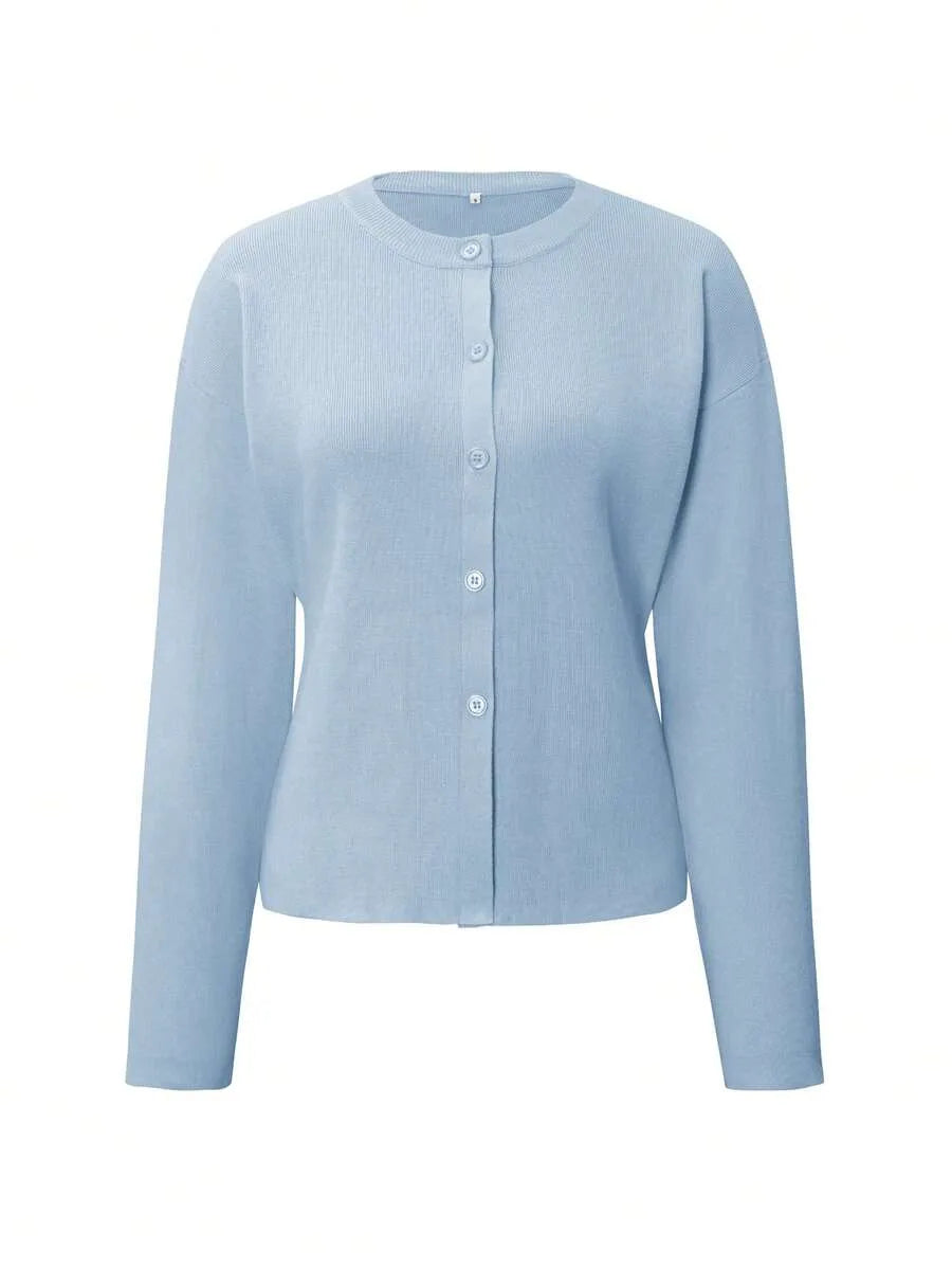 Cardigan met knopen en lange mouwen