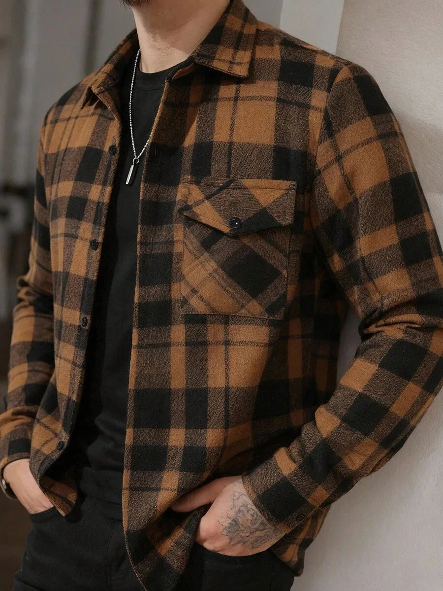 Overshirt met plaid patroon