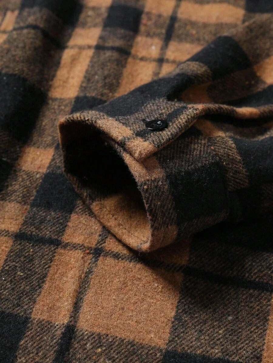 Overshirt met plaid patroon