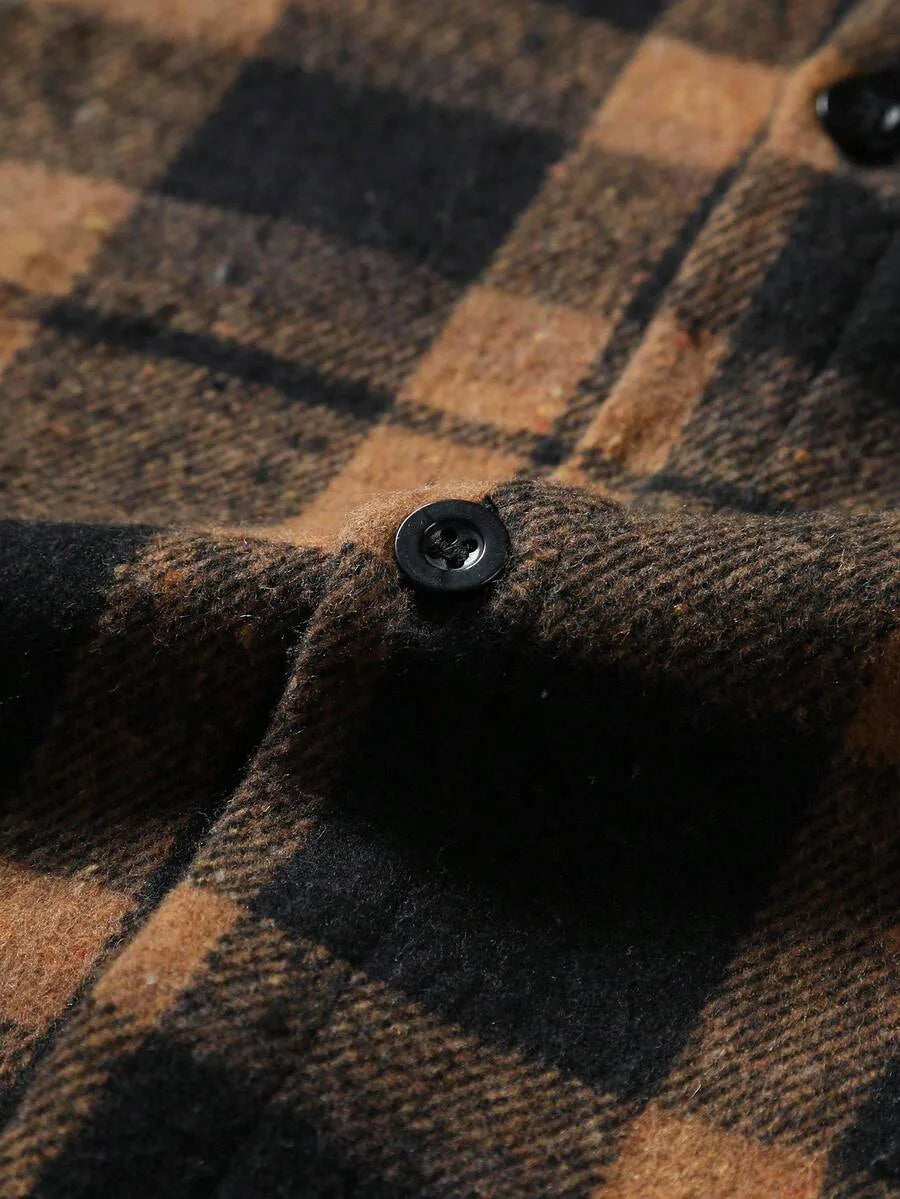 Overshirt met plaid patroon