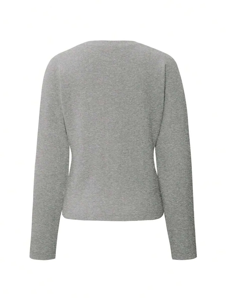 Cardigan met knopen en lange mouwen