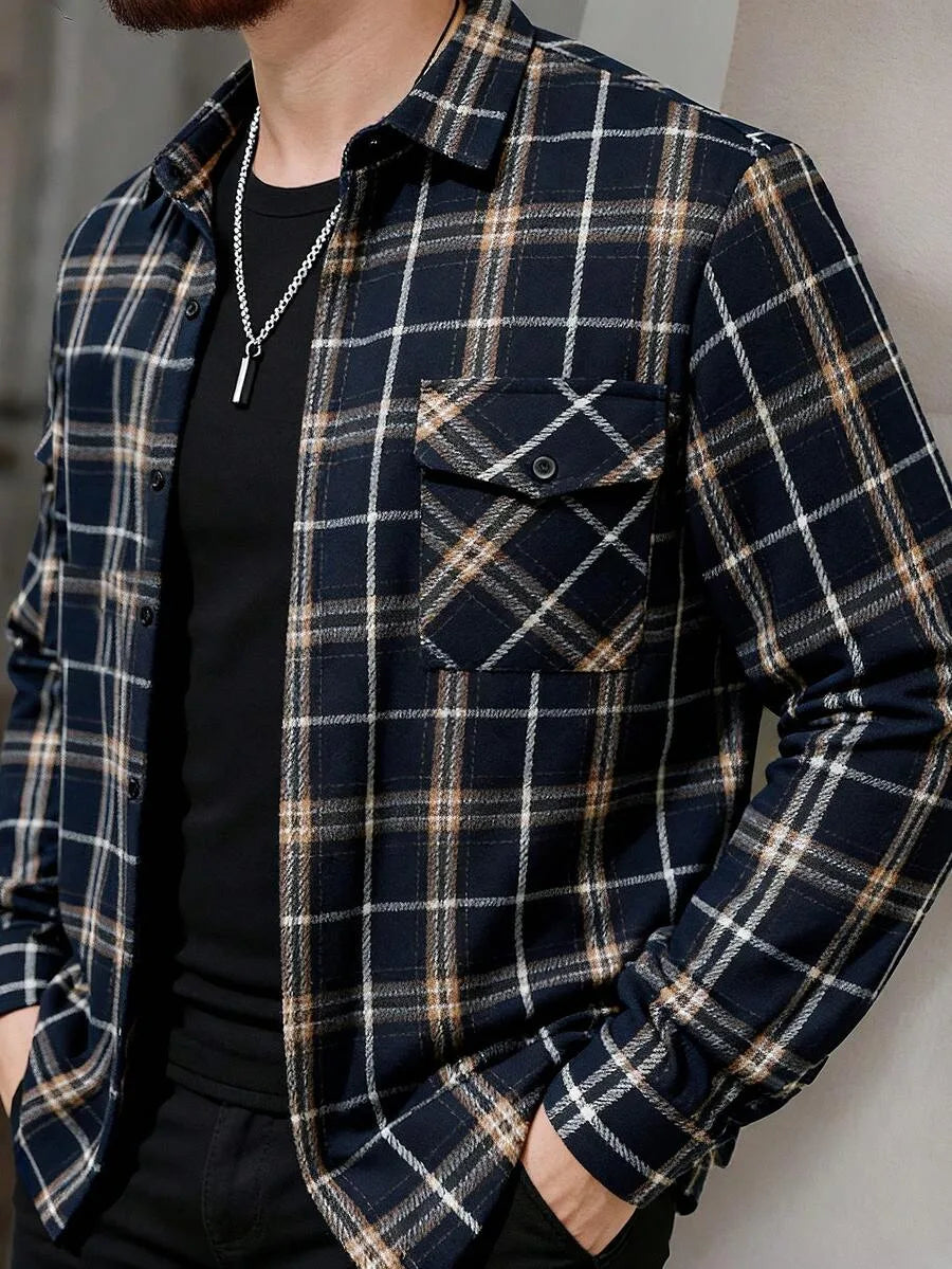 Overshirt met plaid patroon