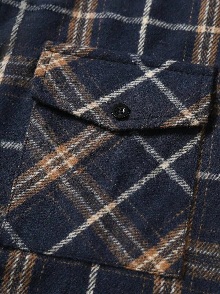 Overshirt met plaid patroon