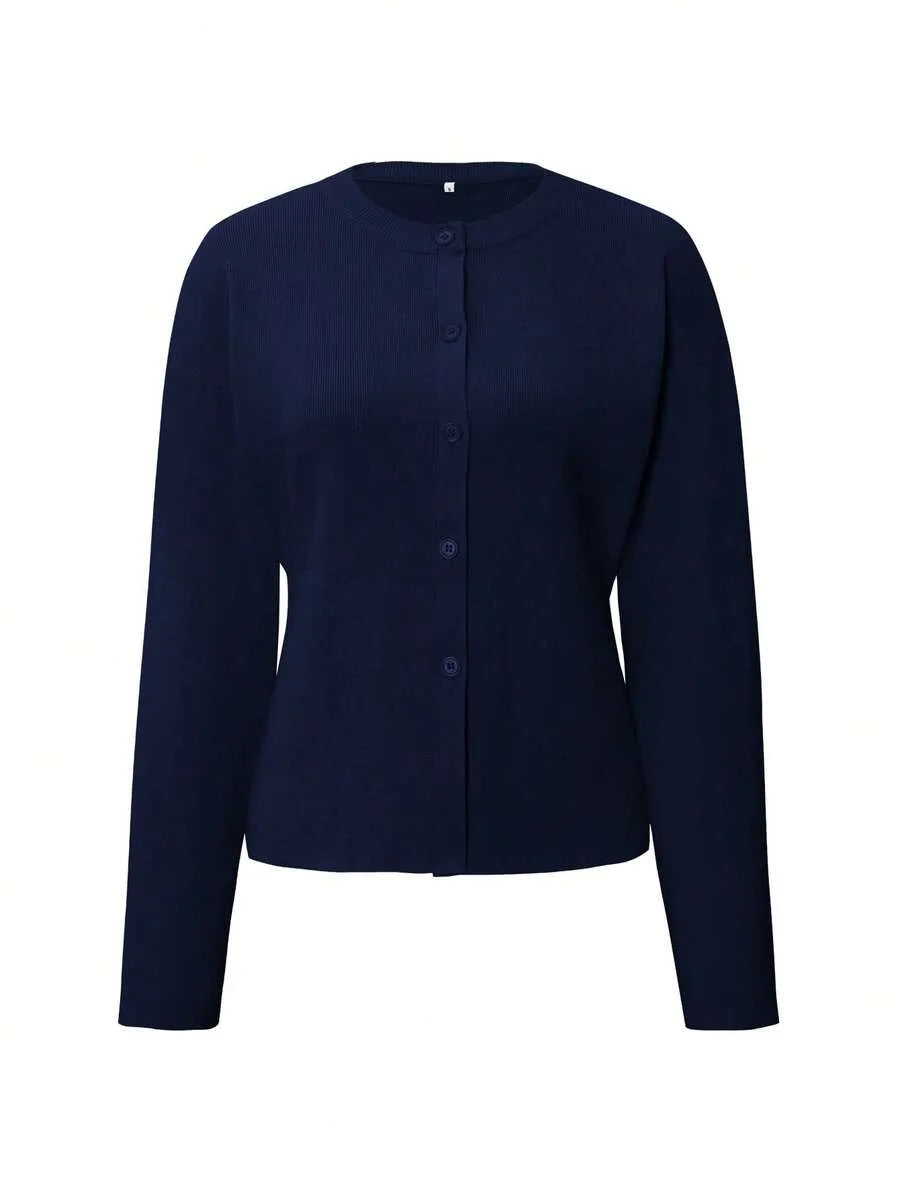 Cardigan met knopen en lange mouwen