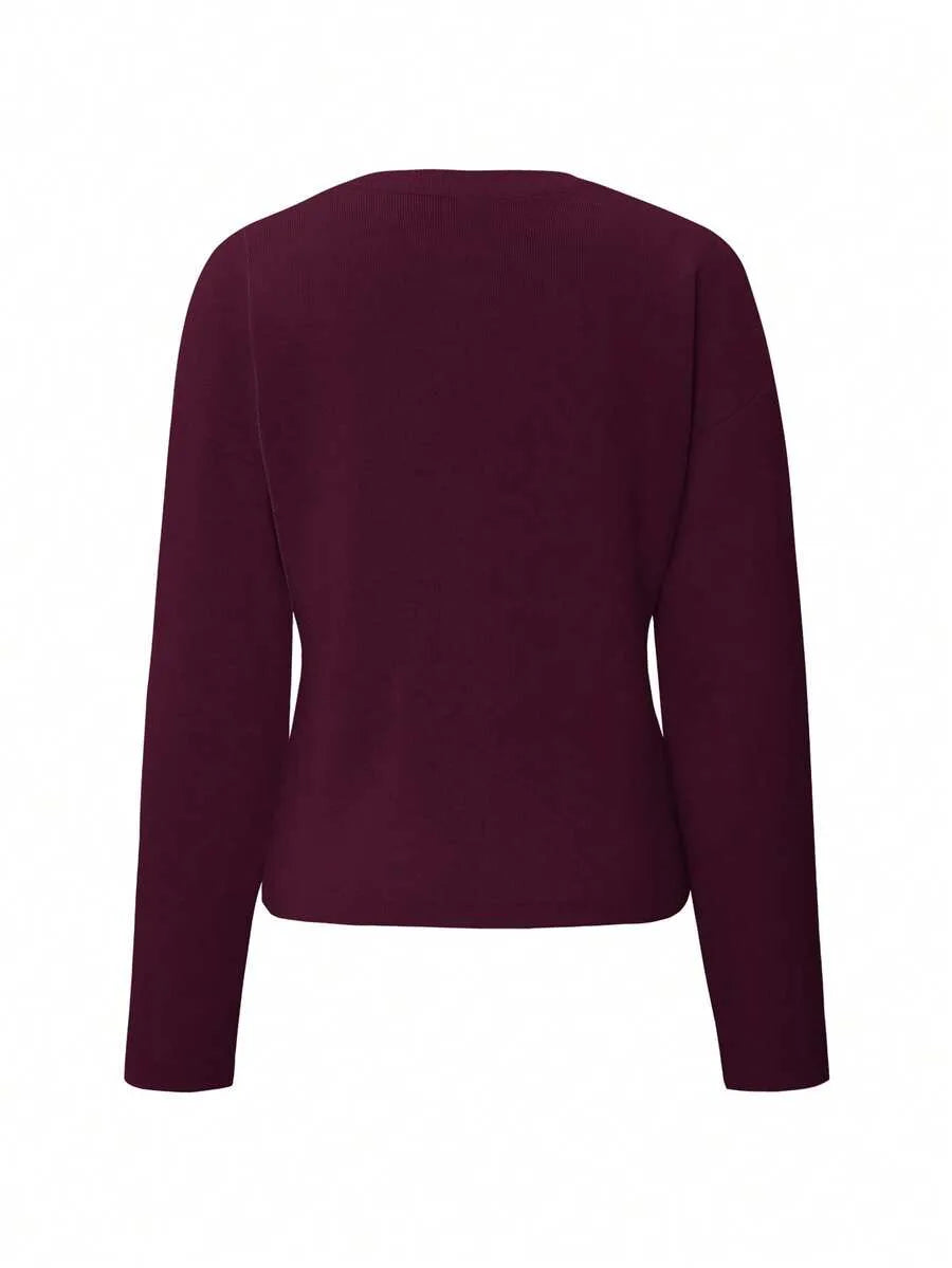 Cardigan met knopen en lange mouwen