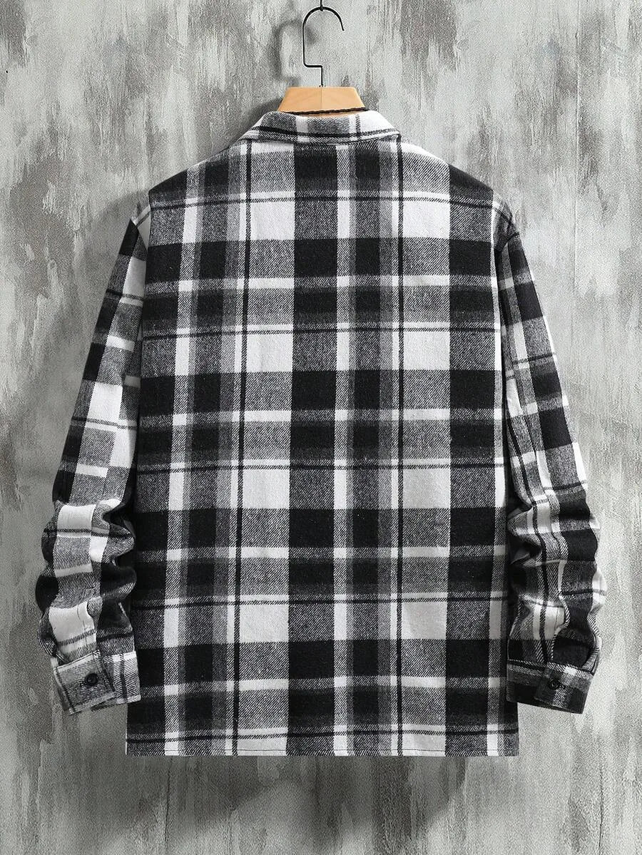 Overshirt met plaid patroon