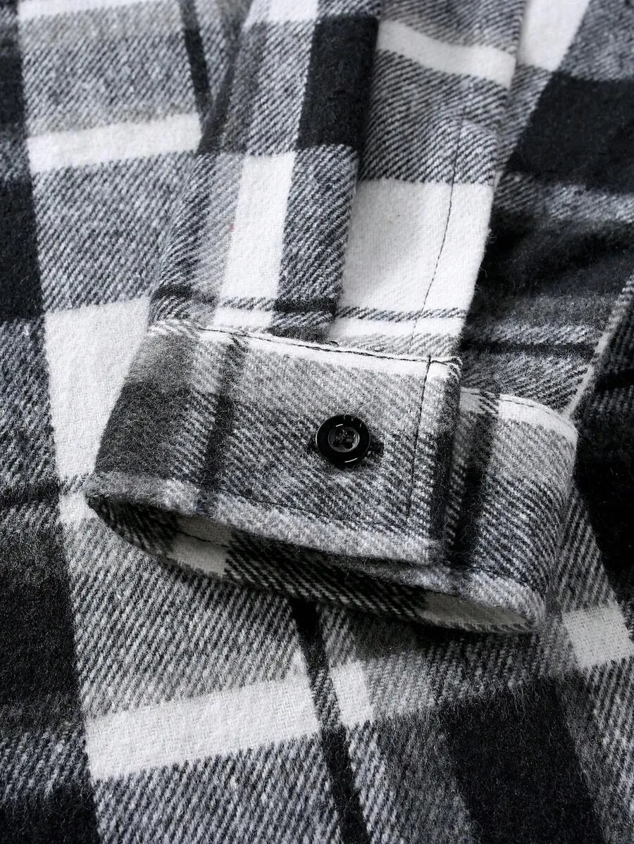 Overshirt met plaid patroon