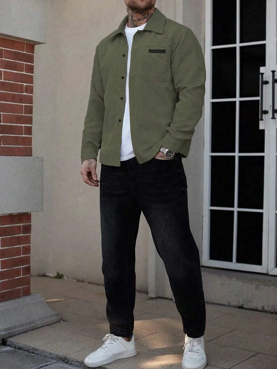 Overshirt met borstzak
