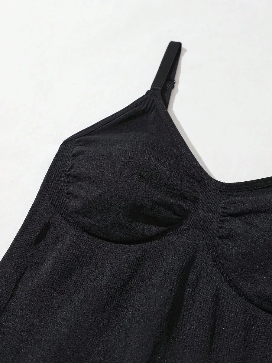 Bodysuit met V-hals en Spaghetti Bandjes