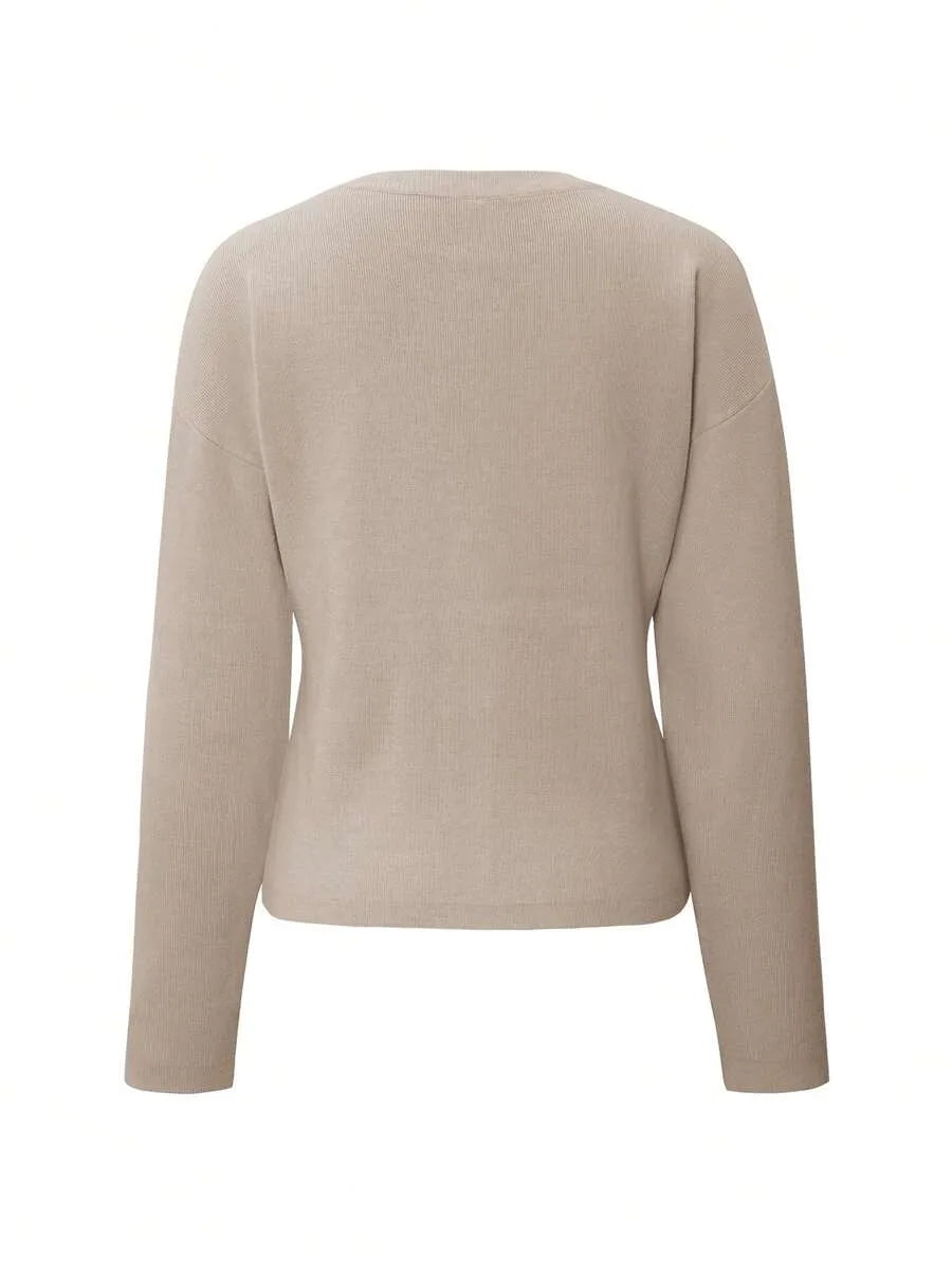 Cardigan met knopen en lange mouwen