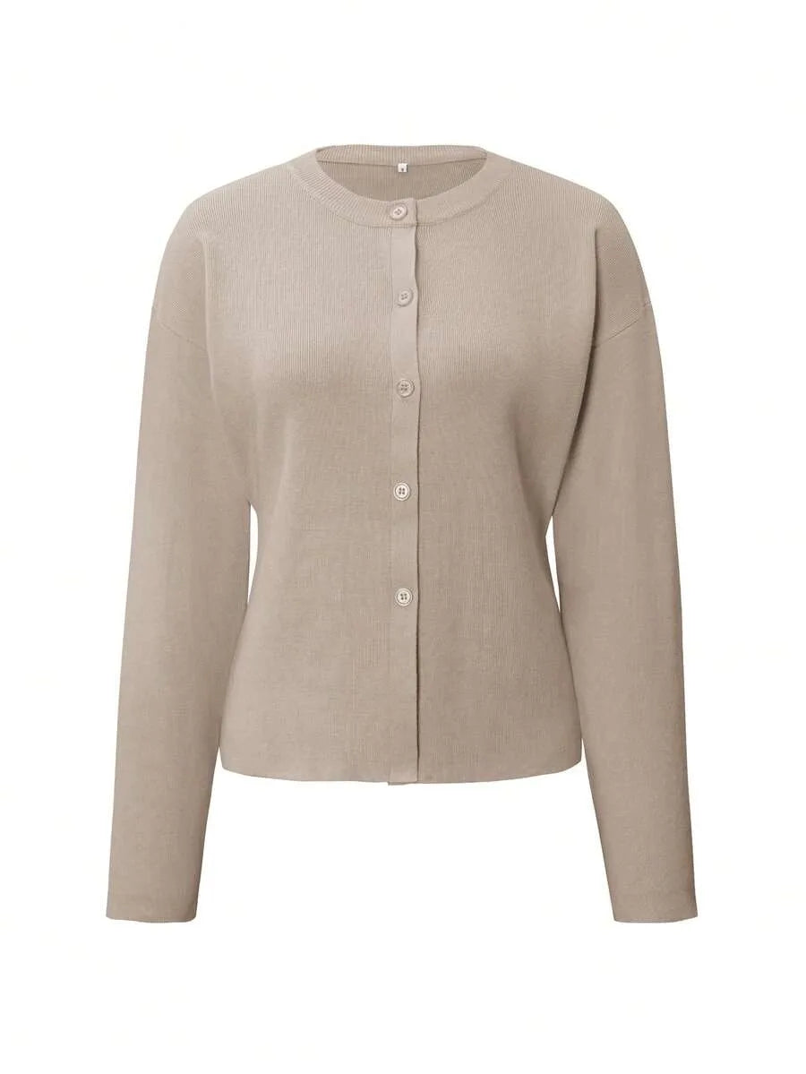 Cardigan met knopen en lange mouwen