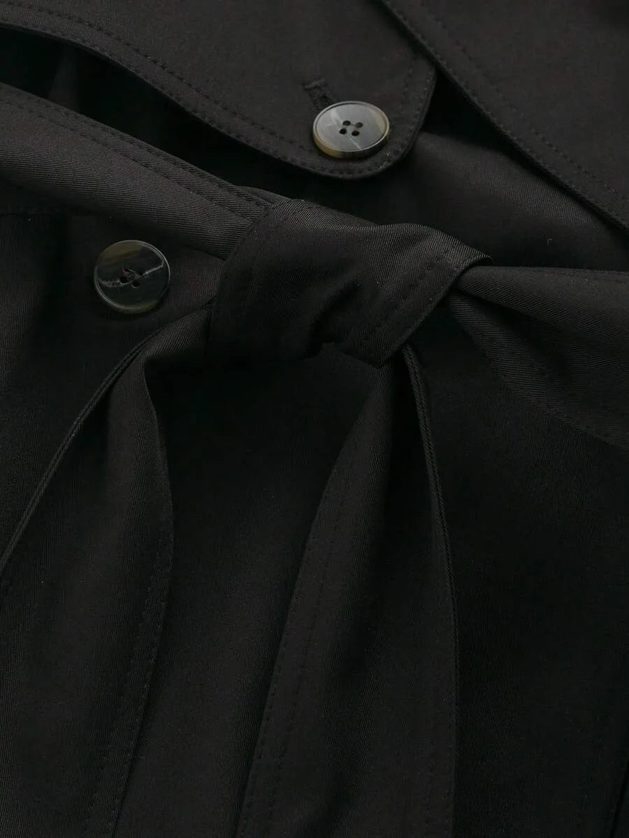 Trench coat met ceintuur en zakken